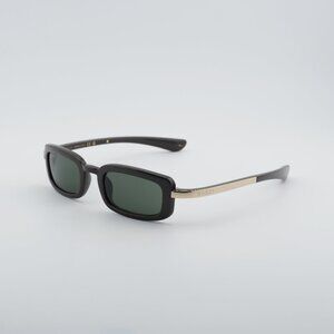 Gucci GG1943S 003 Sunglasses Shiny Metallic Brown Square Frame, Grey Lenses